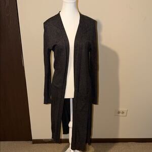 Matty M Dark Gray Open Cardigan - size small
